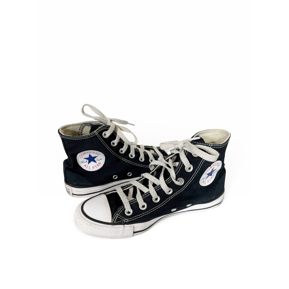 Converse Chuck Taylor All Star Womens Black Canvas High Top Sneakers Size 7